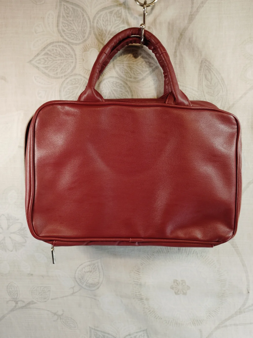 Jones New York Red Quilted Cosmetic Bag